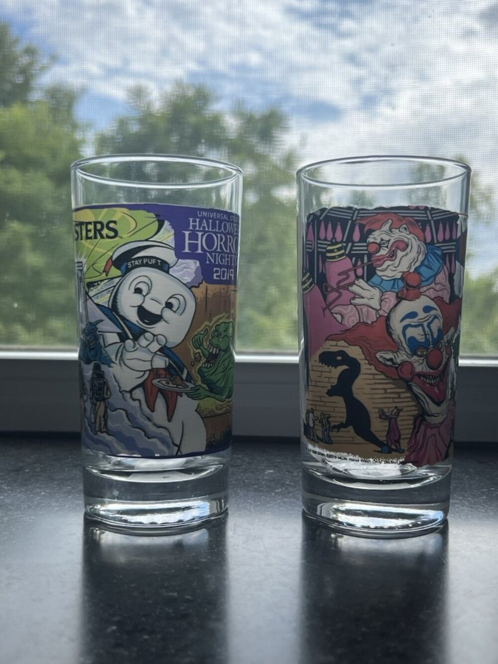 Universal Studios Halloween Horror Nights 2019 Glass SET Collectible Cups MINT